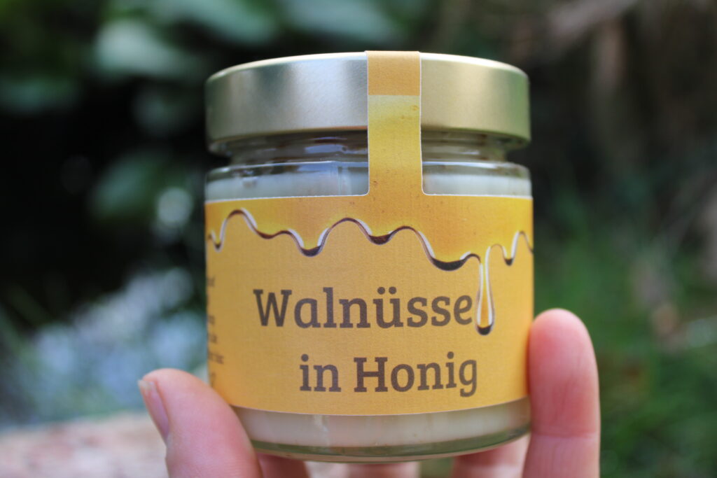 Walnüsse in Honig, 200g Glas